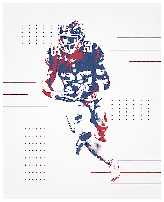 Saquon Barkley NEW YORK GIANTS PIXEL ART 2 Tapestry by Joe Hamilton - Fine  Art America