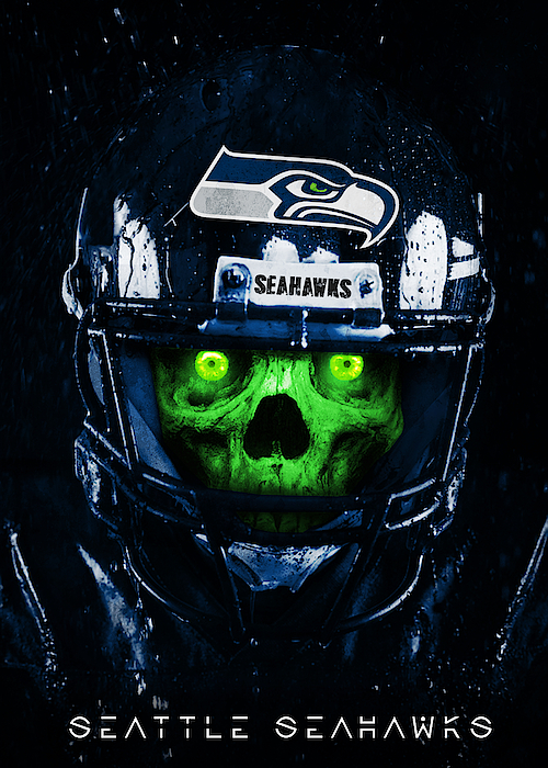 Seattle Seahawks Skull Helmet Shirt