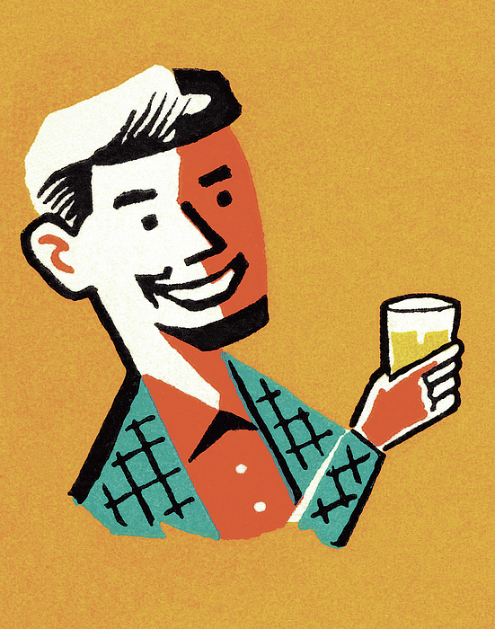 https://images.fineartamerica.com/images/artworkimages/medium/2/smiling-man-drinking-csa-images.jpg