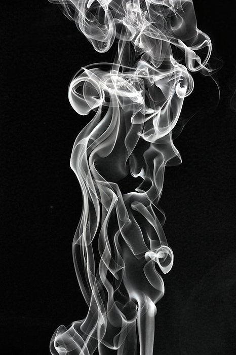 Smoke Rising On A Black Background iPhone X Case by Joshuaholder -  