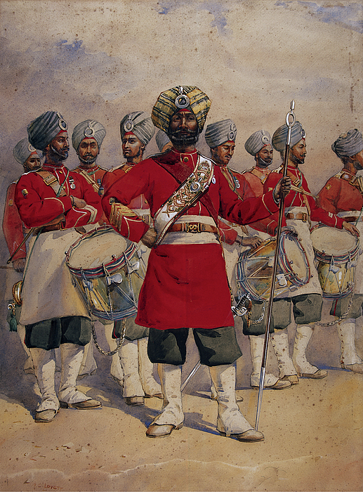 Soldiers Of The 45th Rattray's Sikhs 'the Drums' Jat Sikhs ...