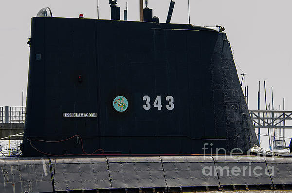 Ss-343 Us Navy Clamagore Diesel Submarine Photograph