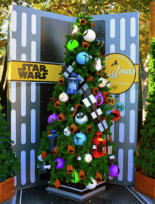 Star Wars Christmas tree Greeting Card by David Lee Thompson