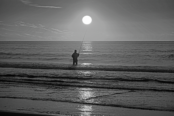 Going Fishing on Short Sands Beach York Maine Sunrise Onesie by Toby  McGuire - Toby McGuire - Artist Website