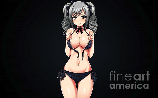 Super Hot Hentai Girl Nip Slip In Bikini Ultra HD Greeting Card by Hi Res