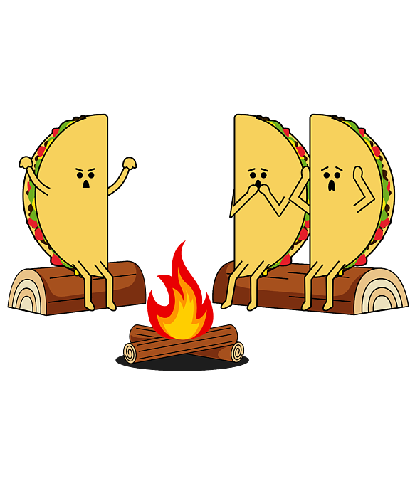 Taco Tells Scary Campfire Story About Tuesdays Funny Graphic iPhone 12 Case  by Sassy Lassy - Pixels