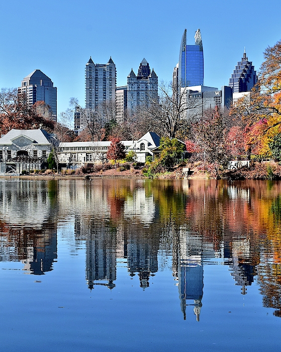 Frozen in Time Fine Art Photography - Tall Piedmont Park View 