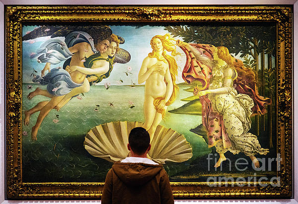 The Birth of Venus - Sandro Botticelli, Classic Painting Outdoor