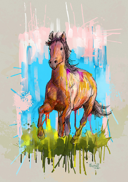 The Earth Horse Painting