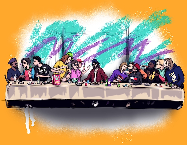 The Last 90s Supper Drawing