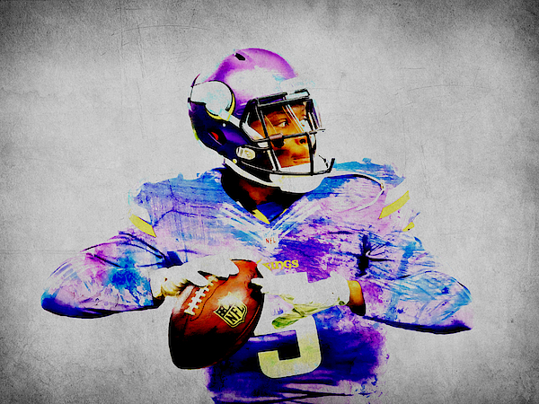 The Minnesota Vikings Teddy Bridgewater 1a Fleece Blanket by Brian Reaves -  Pixels