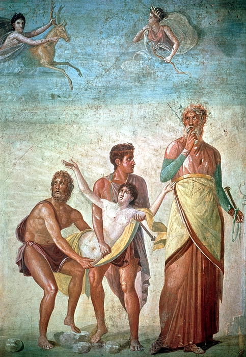 The Sacrifice Of Iphigenia, From The House Of The Tragic Poet Greeting ...