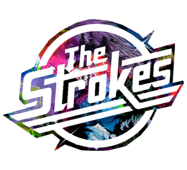 The Strokes Logo Round Beach Towel