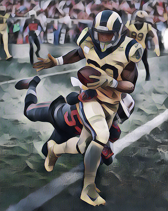 Todd Gurley Los Angeles Rams Pixel Art 30 Mixed Media by Joe Hamilton -  Pixels