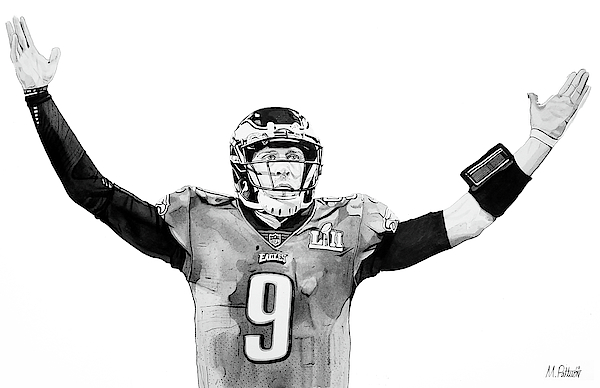 Nick Foles - Philadelphia Eagles Acrylic Print by Michael Pattison - Fine  Art America