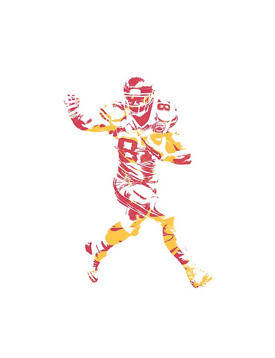 Travis Kelce KANSAS CITY CHIEFS APPAREL T SHIRT PIXEL ART 1