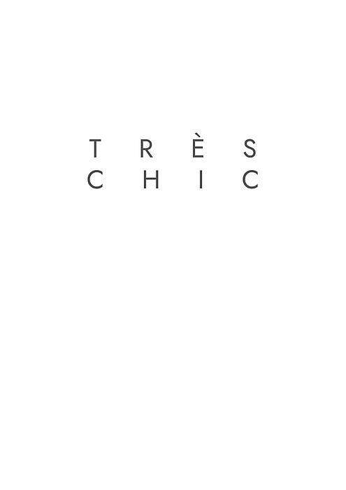 Tres Chic - Fashion - Classy, Minimal Black And White Typography Print - 13 Mixed Media
