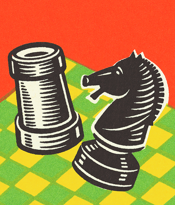 colorful chess pieces Art Print by Simple but Splendid