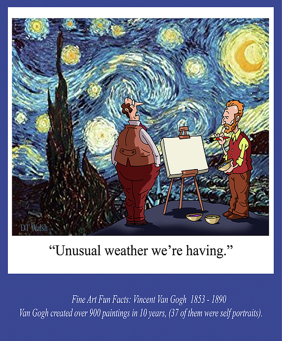 Van Gogh Fun Fact iPhone 12 Case by D. T. Walsh - Fine Art America