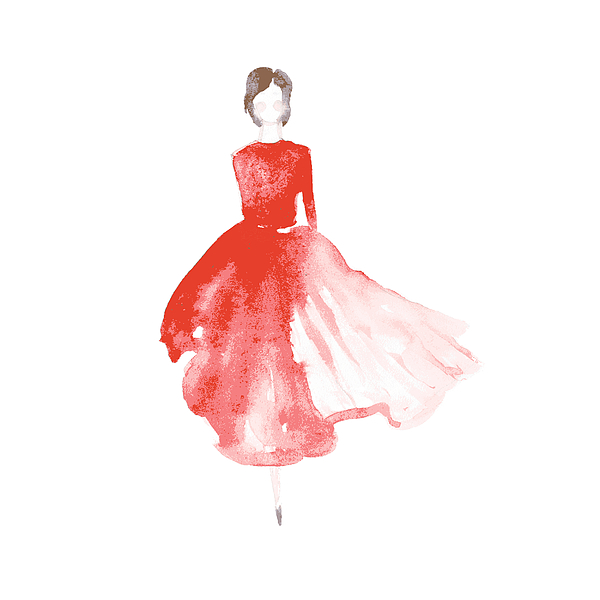 Premium Vector  Stylish girl in a beautiful dress