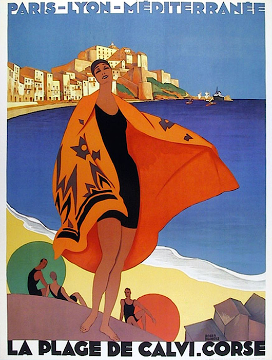 Vintage poster - La Plage de Calvi, La Corse, France Weekender Tote Bag