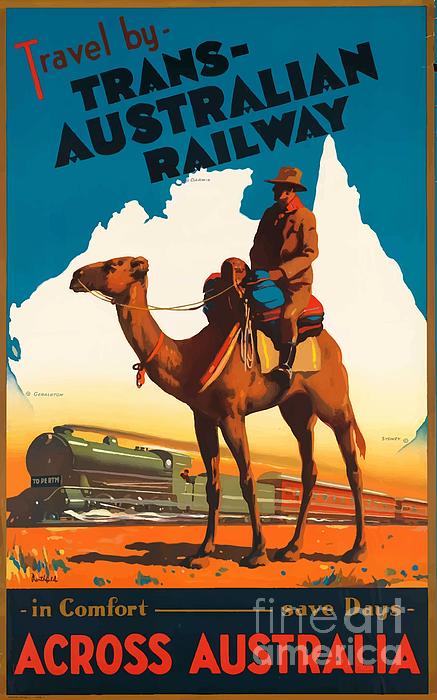 Vintage Travel Poster - Australia Painting