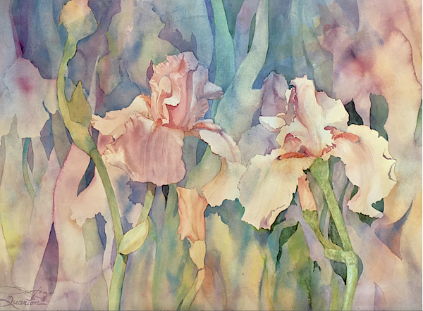 Iris Lace #3 Painting by Lori Quarton - Fine Art America