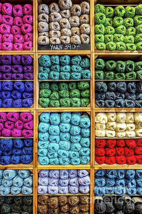 Colorful Yarn Art Jigsaw Puzzle by Barbara Chichester - Pixels