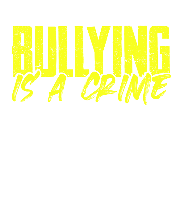 Inspirational Bullying is a Crime Anti Bullying T-Shirt | Zazzle