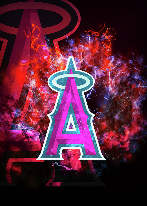 Baseball Baseball Los Angeles Angels Drawing by Leith Huber - Pixels