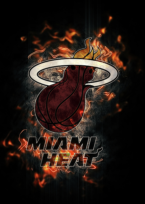 miami heat logo poster