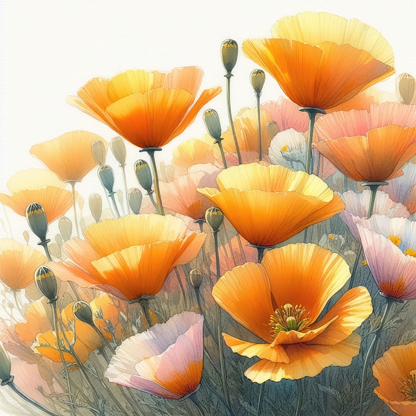 Kim Hojnacki - Vibrant California Poppies