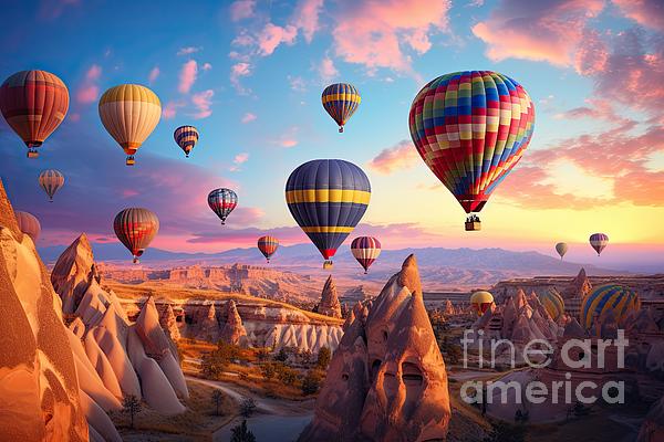 Cappadocia Turkey, Hot Air Balloons Turkey, Colorful Hot Air Balloons, outlet Turkey Travel Hot Air Balloons, Vibrant Shower Curtain, Unique Decor