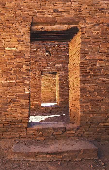 Chaco Canyon Doorways New Mexico 1 Greeting Card