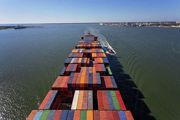 Steve Rich - Charleston South Carolina Harbor - Large Container Ship 3 