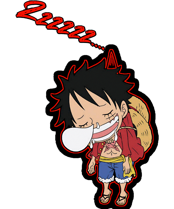 Luffy Chibi - One Piece Anime - Sticker Kiss-Cut Sticker 2 x 2