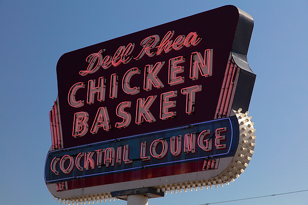 Dell Rhea Cocktail Lounge and Chicken Basket on Historic Route 66 in  Willowbrook Illinois Tank Top by Eldon McGraw - Pixels