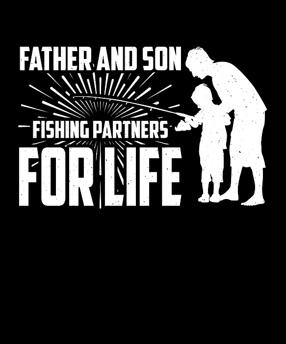 Fishing together - Father and Son - Father And Son - Sticker