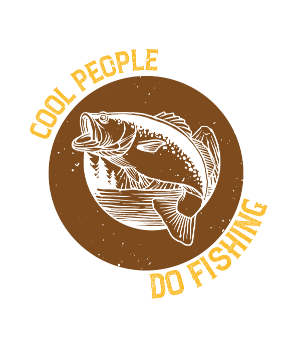Fishing Gift Cool People Do Fishing Funny Fisher Gag #1 Sticker