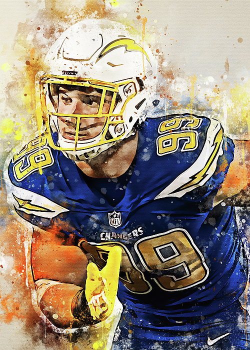 Player Football Los Angeles Chargers Player Joey Bosa Joeybosa Joey Bosa  Josephanthonybosa Joseph An Poster