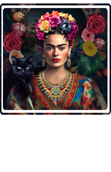 Frida Kahlo Butterfly Portrait print by Mark Ashkenazi
