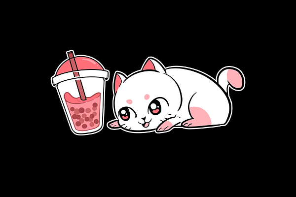 Cute Bubble Tea Cartoon Anime Boba Drawing  Bubble Tea  Magnet  TeePublic