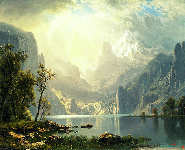 Albert Bierstadt - In the Sierras by Albert Bierstadt