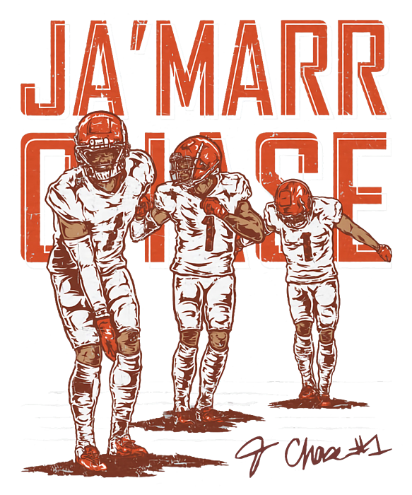 Ja'Marr Chase Touchdown Dance WHT