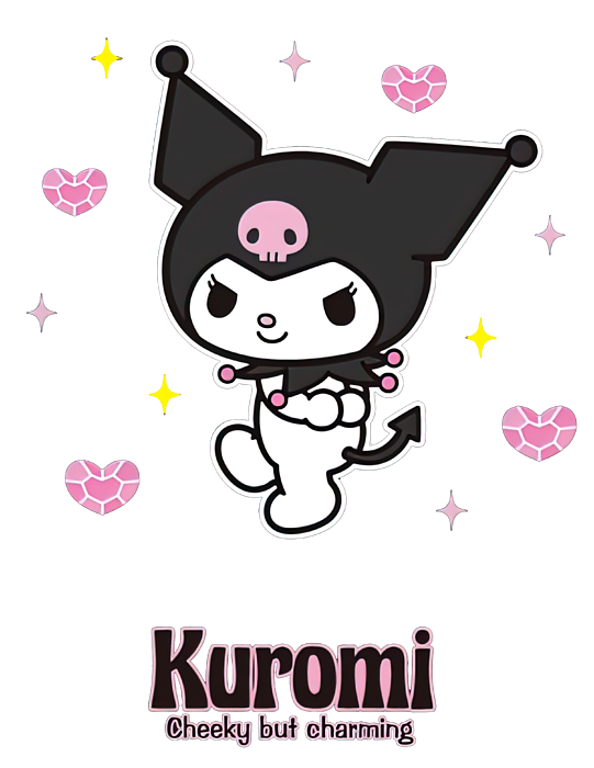 Kuromi Straberry #1 Sticker by Kerry Banks - Pixels