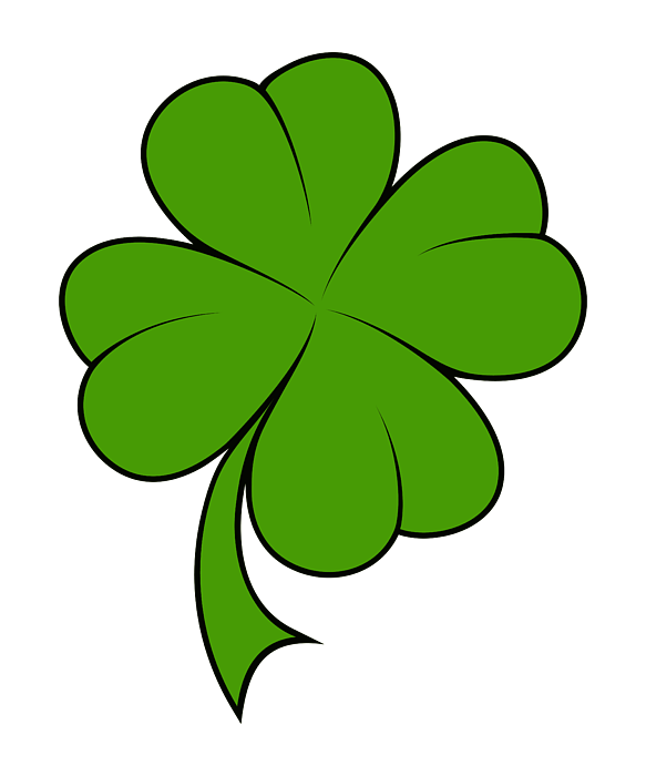 Lucky Irish Four Leaf Clover #1 Digital Art by CalNyto - Pixels