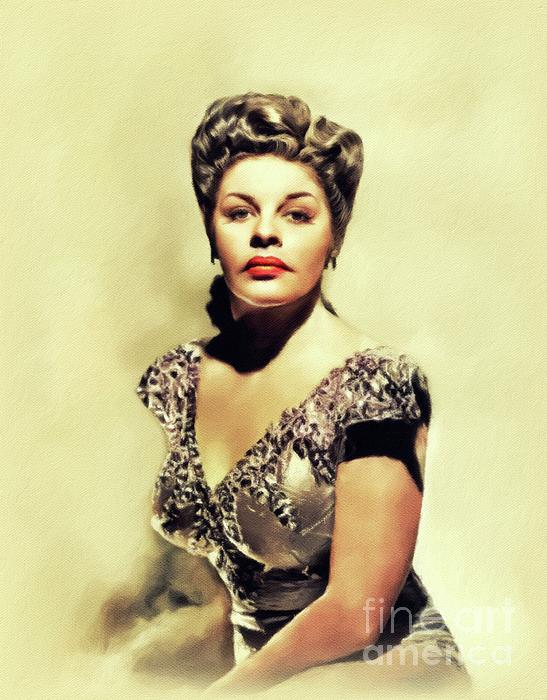 Martha Raye, Vintage Actress #1 Greeting Card by Esoterica Art Agency