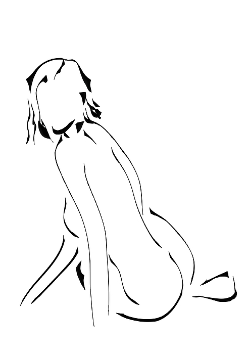 stickers nude woman