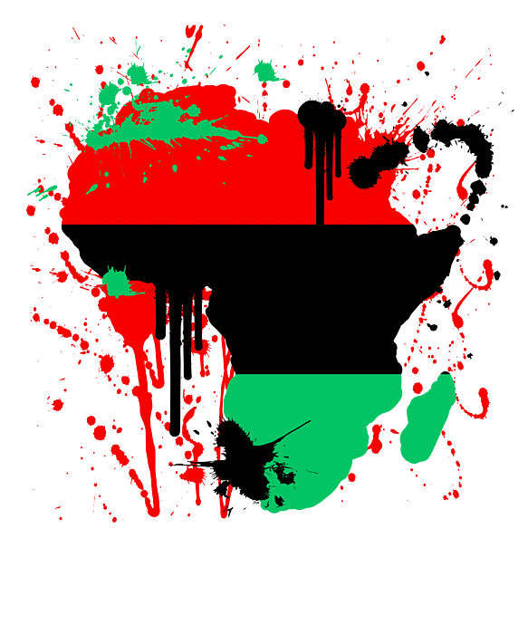 Pan African Flag Shirt Unia Shirt #1 Greeting Card by Martin Hicks