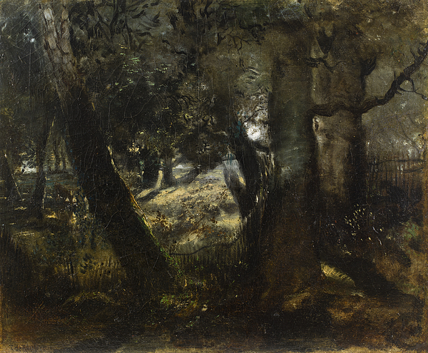 Theodore Rousseau - Pheasantry in the Forest of Compiegne